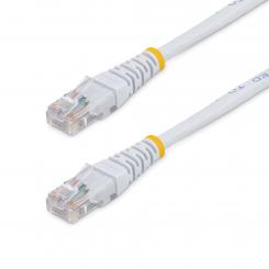 StarTech.com Cable de Red Ethernet 15m UTP Patch Cat5e Cat 5e RJ45 Moldeado - Blanco