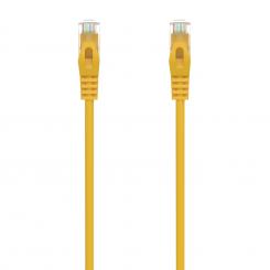 AISENS Cable de Red Latiguillo RJ45 LSZH Cat.6A 500 Mhz UTP AWG24, Amarillo, 1.0M