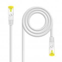 Cable de red latiguillo RJ45 LSZH Cat.6A SFTP AWG26, Blanco, 1.0 m