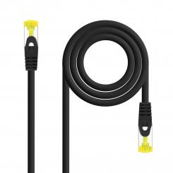 Cable de red latiguillo RJ45 LSZH Cat.6A SFTP AWG26, Negro, 1.0 m