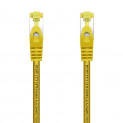 AISENS Cable De Red Latiguillo RJ45 LSZH Cat.7 600 MHz S/FTP PIMF AWG26, Amarillo, 1.0 m