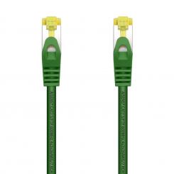 AISENS Cable De Red Latiguillo RJ45 LSZH Cat.7 600 MHz S/FTP PIMF AWG26, Verde, 0.5 m