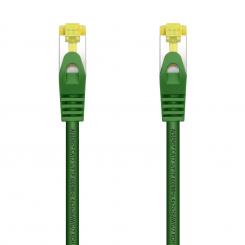 AISENS Cable De Red Latiguillo RJ45 LSZH Cat.7 600 MHz S/FTP PIMF AWG26, Verde, 1.0 m