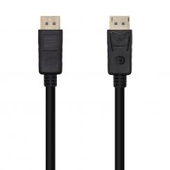 AISENS Cable DisplayPort V1.2 4K@60Hz, DP/M-DP/M, Negro, 1.0m