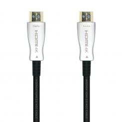 AISENS Cable HDMI V2.0 AOC Premium Alta Velocidad / HEC 4k@60Hz 18Gbps, A/M-A/M, Negro, 15m