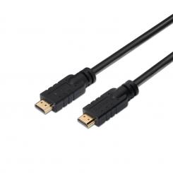 Cable HDMI V2.0 Premium alta velocidad / HEC 4k@60Hz 18Gbps con repetidor, A/M-A/M, Negro, 20 m