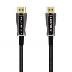 AISENS Cable HDMI V2.1 AOC Ultra Alta Velocidad / HEC 8k@60Hz 4k@120Hz 4:4:4 48Gbps, A/M-A/M, Negro, 20m