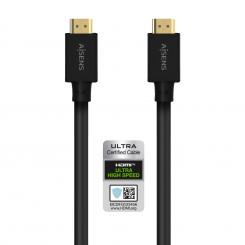 AISENS Cable HDMI V2.1 Ultra Alta Velocidad / Hec 8K@60Hz 48Gbps, A/M-A/M, Negro, 5.0M