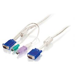LevelOne Cable KVM PS/2 y USB de 5m
