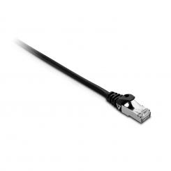 V7 Cable negro Cat7 blindado y laminado (SFTP) con conector RJ45 macho a RJ45 macho 1m 3.3ft