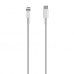 AISENS Cable USB 2.0 USB-C A Lightning PD 2A, Lightning/M-USB-C/M, Blanco, 0.5 m
