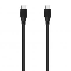 AISENS Cable USB 3.2 Gen2x2 20Gbps 8k@30Hz 5A 100w E-Marker, Tipo USB-C/M-USB-C/M, Negro, 0.6m