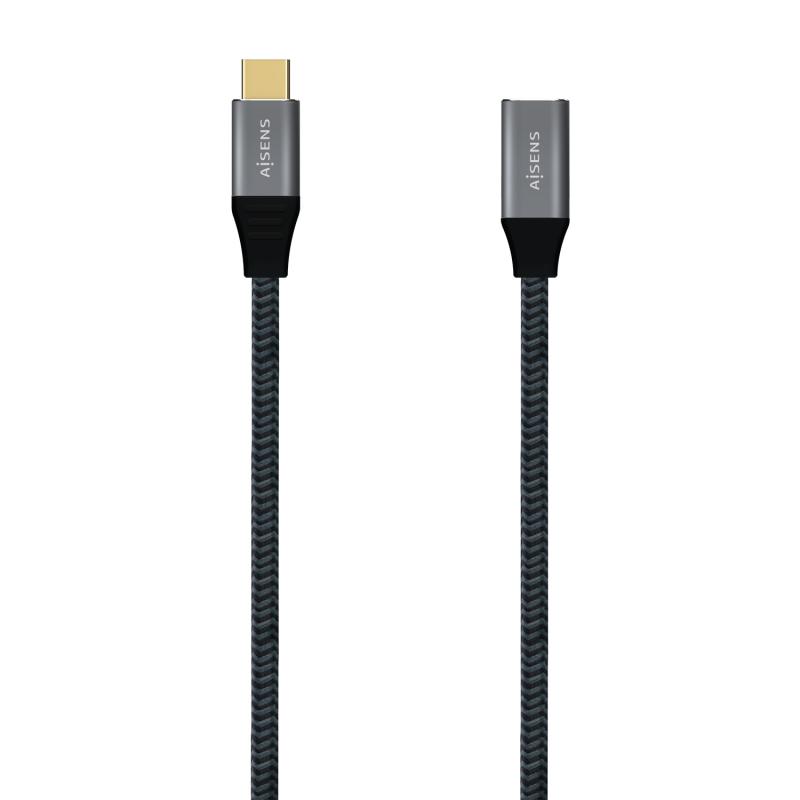 cable-usb-32-gen2x2-aluminio-20gbps-5a-100w-tipo-usb-c-m-usb-c-h-gris-10m