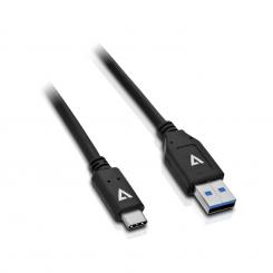 V7 Cable USB negro con conector USB 3.1 A macho a USB-C macho 1m 3.3ft