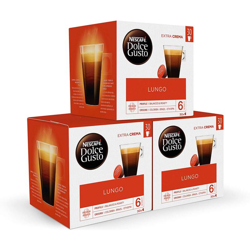 Cafe Dolce Gusto Lungo Caja Monodosis De 30 Unidades