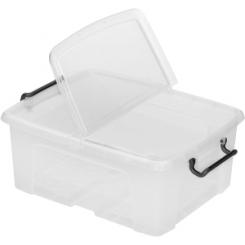 Caja Almacenamiento Strata By Cep Hw673 24 Litros Apilable Cristal
