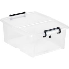 Caja Almacenamiento Strata By Cep Hw695 20 Litros Apilable Cristal