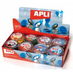 Caja APLI Chinchetas Color Blanco 50U.