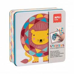 Caja APLI Metal Juego Gomets Animales-León