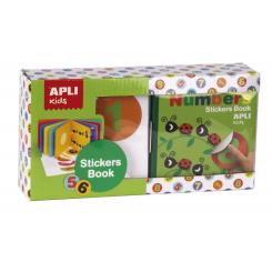 Caja APLI Mi Primer Libro Con Gomets Números