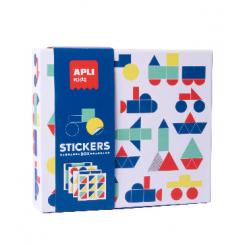 Caja APLI Stickers Box Geometricos - Vehiculos