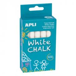 Caja APLI Tiza Blanca Redonda 10U