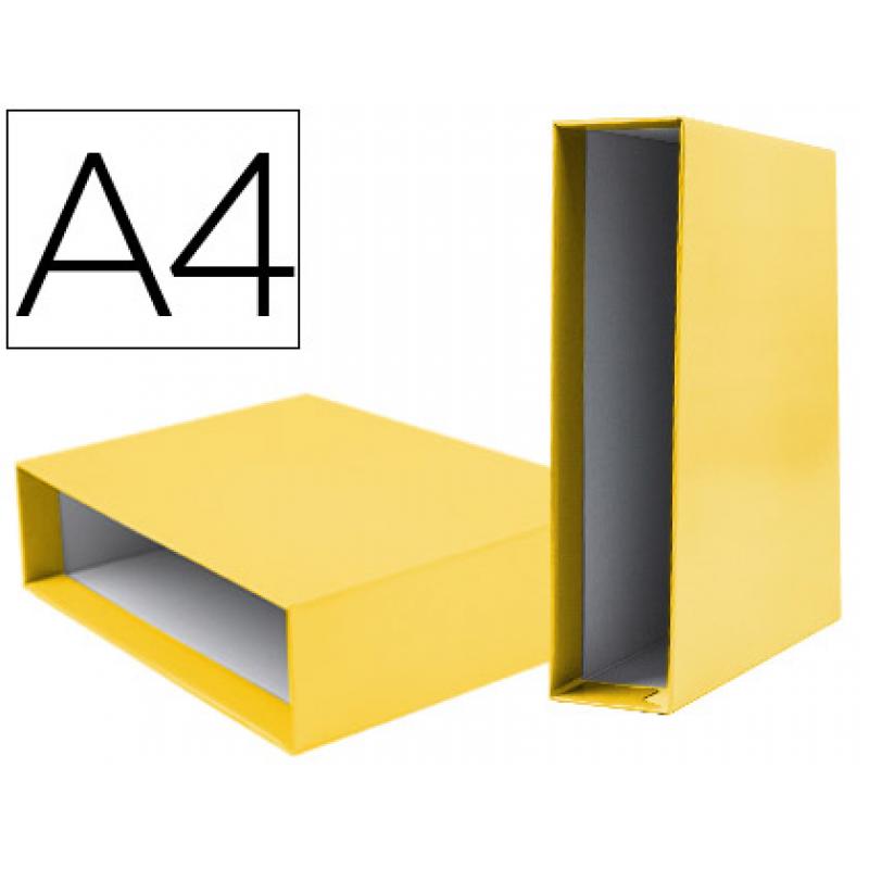 caja-archivador-liderpapel-de-palanca-carton-din-a4-documenta-lomo-82mm-color-amarillo