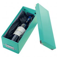 LEITZ Caja Click & Store CD Box (143x147x352 mm), turquesa