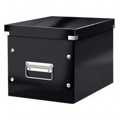LEITZ Caja Click & Store cúbica Mediana (265x265x250 mm), negro
