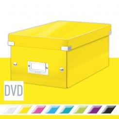 LEITZ Caja Click & Store DVD Box (206x147x352 mm), amarillo