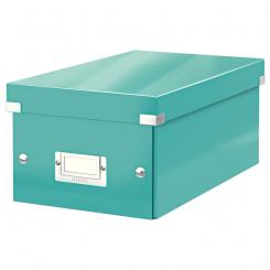 LEITZ Caja Click & Store DVD Box (206x147x352 mm), turquesa