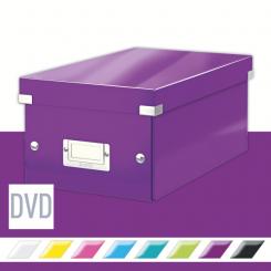 LEITZ Caja Click & Store DVD Box (206x147x352 mm), violeta