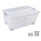Caja de almacenaje ARCHIVO 2000 52 litros apilable y encajable Con tapa y ruedas