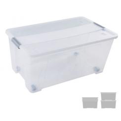 Caja de almacenaje ARCHIVO 2000 52 litros apilable y encajable Con tapa y ruedas