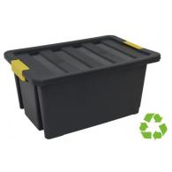 Caja de almacenaje sostenible ARCHIVO 2000 55 litros apilable y encajable Con tapa