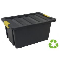 Caja de almacenaje sostenible ARCHIVO 2000 55 litros apilable y encajable Con tapa