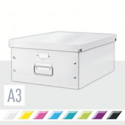 LEITZ Caja de archivo universal Click & Store Grande (369x200x484 mm), blanco