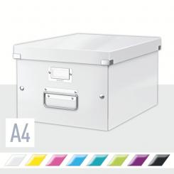 LEITZ Caja de archivo universal Click & Store Mediana (281x200x369 mm), blanco