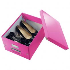 LEITZ Caja de archivo universal Click & Store Mediana (281x200x369 mm), fucsia
