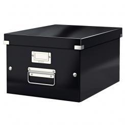 LEITZ Caja de archivo universal Click & Store Mediana (281x200x369 mm), negro