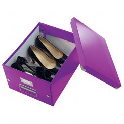 LEITZ Caja de archivo universal Click & Store Mediana (281x200x369 mm), violeta