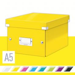 LEITZ Caja de archivo universal Click & Store Pequeña (216x160x282 mm), amarillo