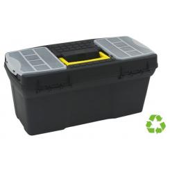 Caja de herramientas sostenible ARCHIVO 2000 formato S reciclada c/bandeja organizadora y varios compartimentos