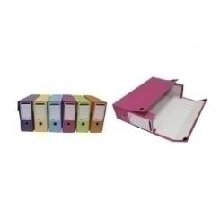 Caja De Transferencias Mariola Carton Forrado Mate Fº Con Ollaos Colores Fluor Surtido (6 Col.)
