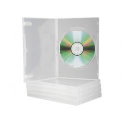 Caja DVD Q-CONNECT transparente pack de 5 unidades