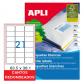 Caja Etiquetas APLI 63,5X 38,1 100H