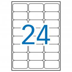 Caja Etiquetas APLI Am Flurescentes  64,0X 33,9 100H