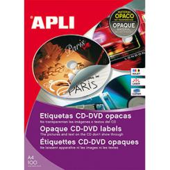 Caja Etiquetas APLI  Blancas Opaca Cd-3U. 100H
