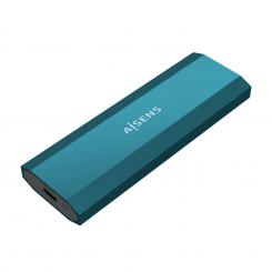 AISENS Caja Externa M.2 (NGFF) ASM2-019BLU SATA/NVMe a Usb3.1 Gen2, Azul