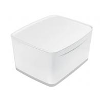 Caja Leitz MyBox WOW grande con tapa, blanco/gris (318x198x385)